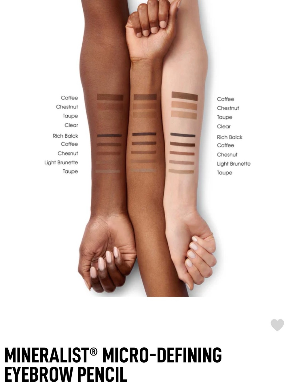Bare Minerals Mineralizt Micro-Defining Brow Pencil Coffee dark brown - Picture 4 of 10